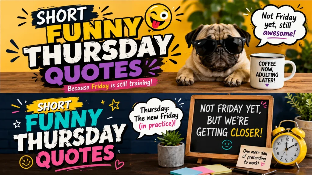 Short Funny Thursday Quotes