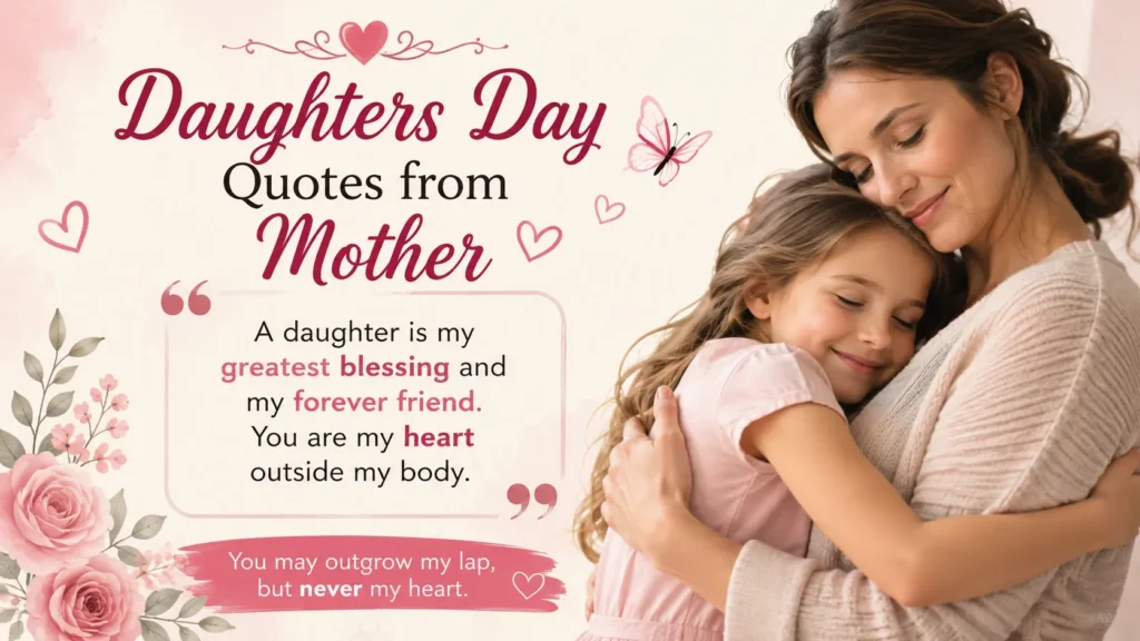 Daughters Day Quotes from Mother