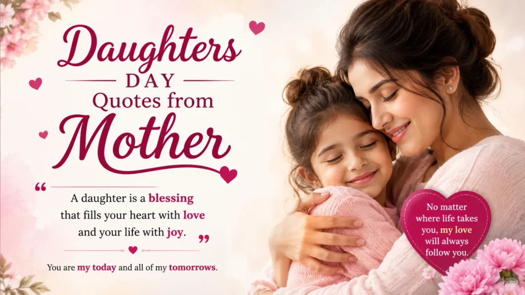 Daughters Day Quotes from Mother