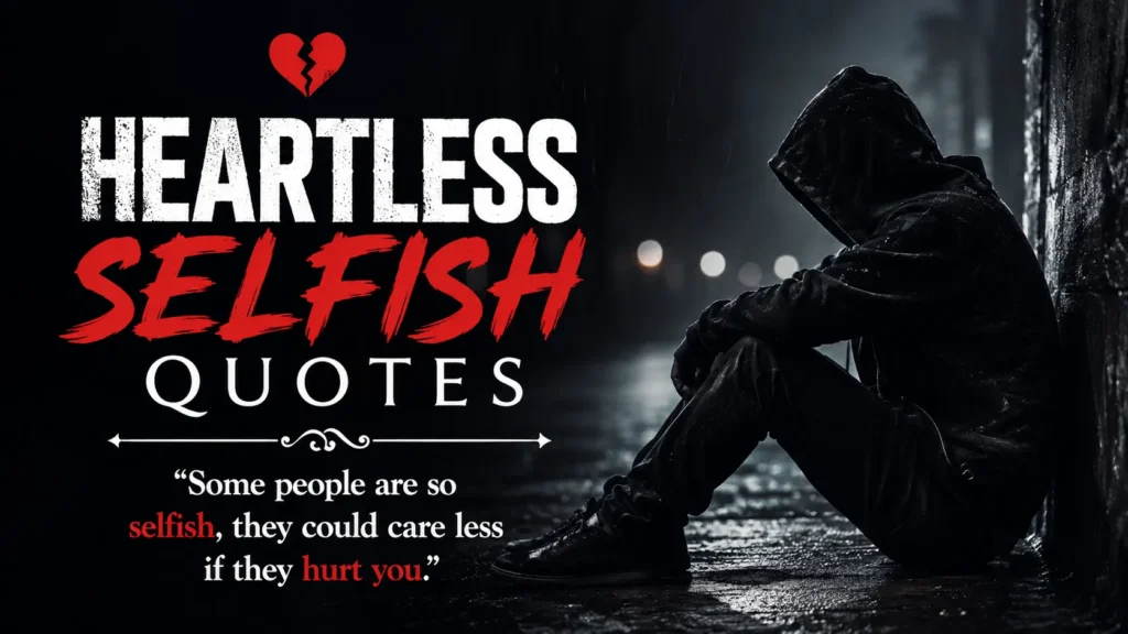 Heartless Selfish Quotes