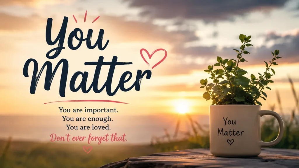 You Matter Quotes