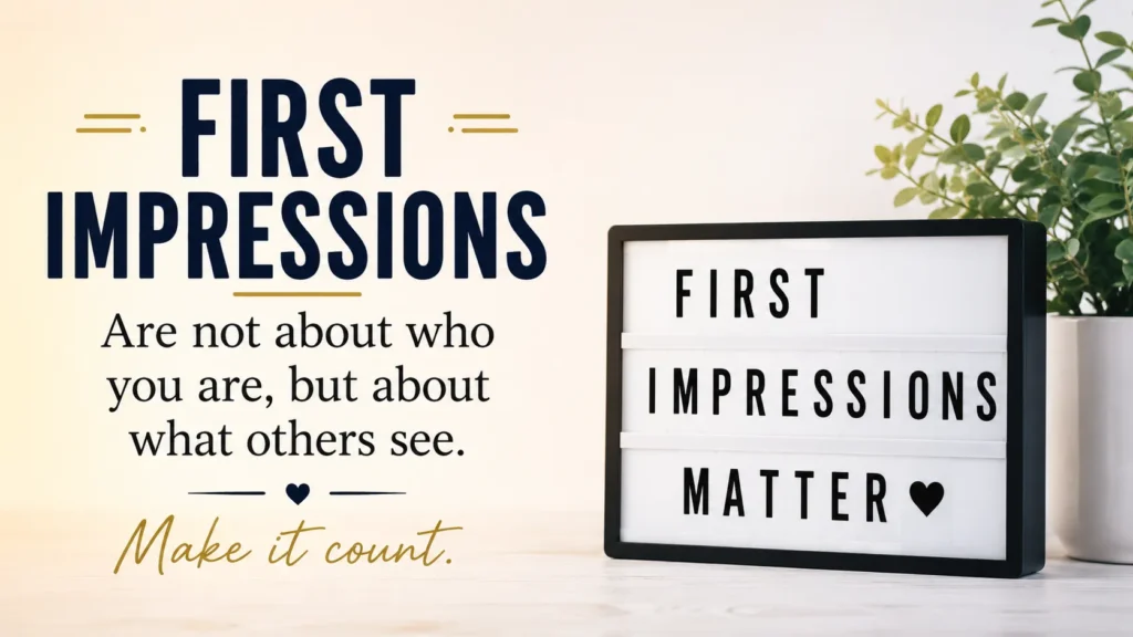 First Impression Quotes
