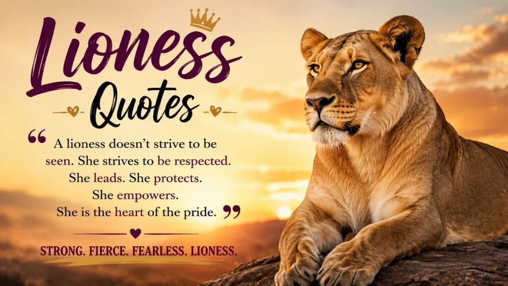 Lioness Quotes