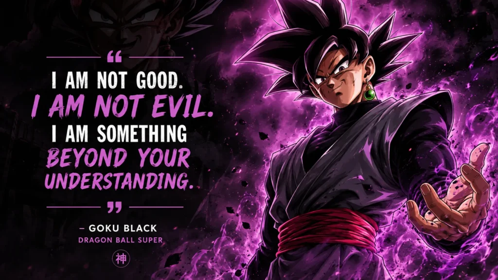 Goku Black Quotes