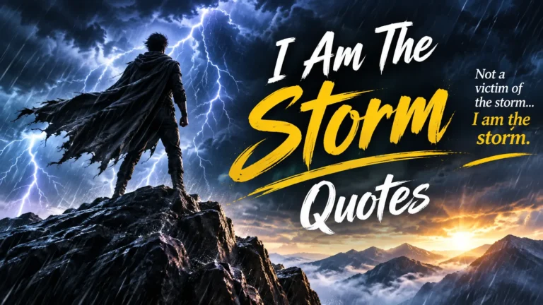 I Am The Storm Quotes