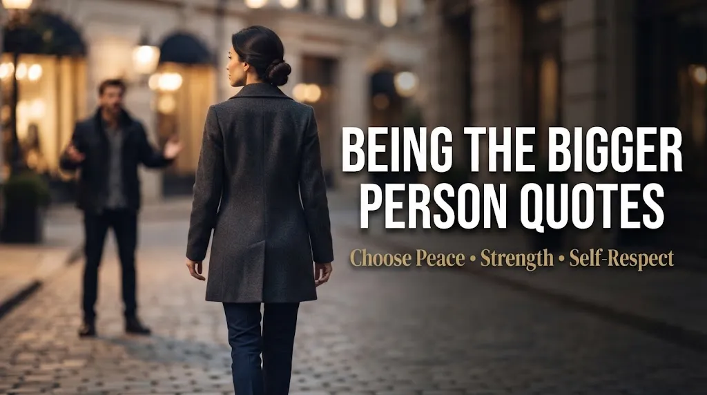 Being The Bigger Person Quotes