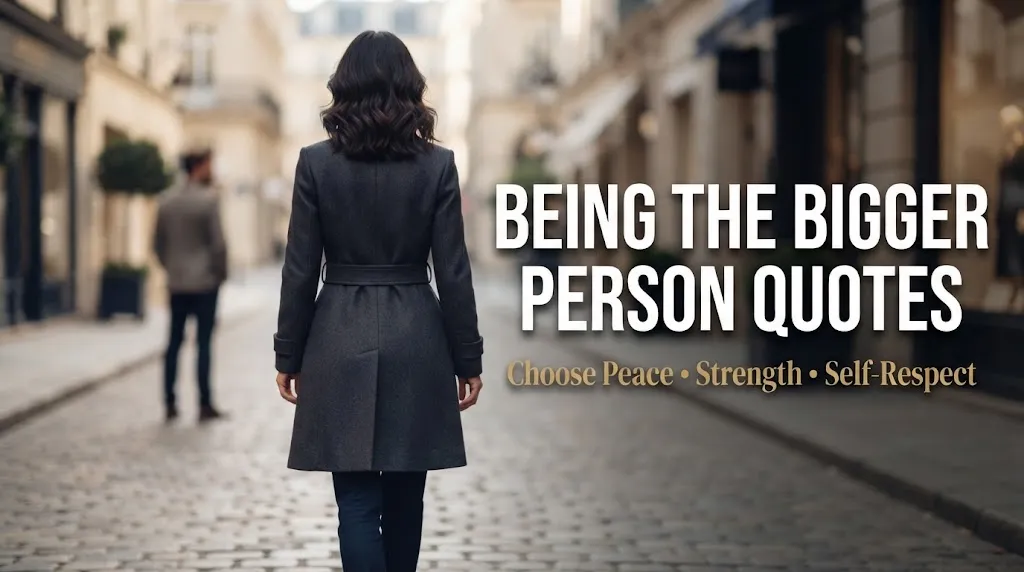 Being The Bigger Person Quotes