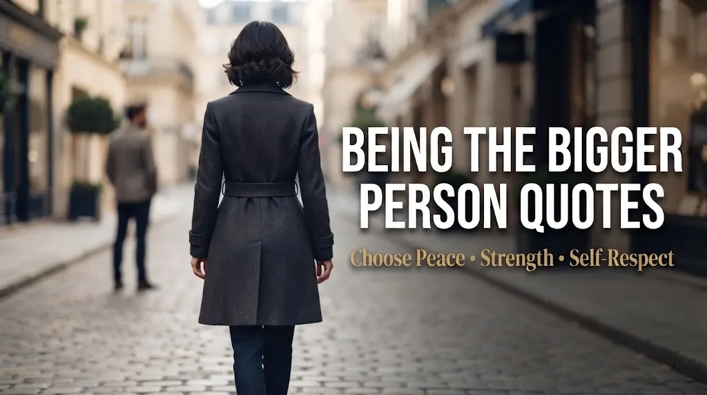 Being The Bigger Person Quotes