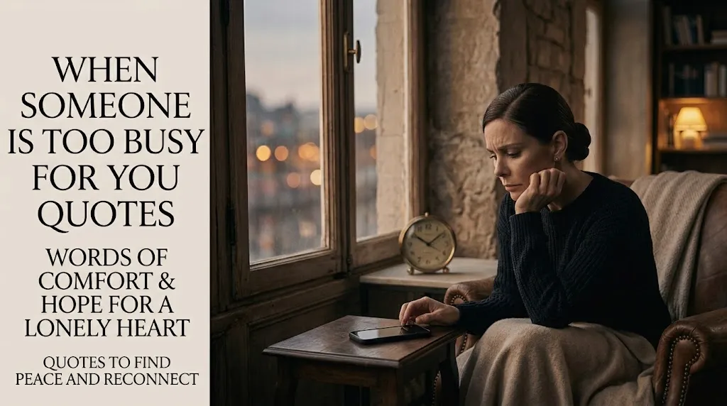  When Someone Is Too Busy for You Quotes
