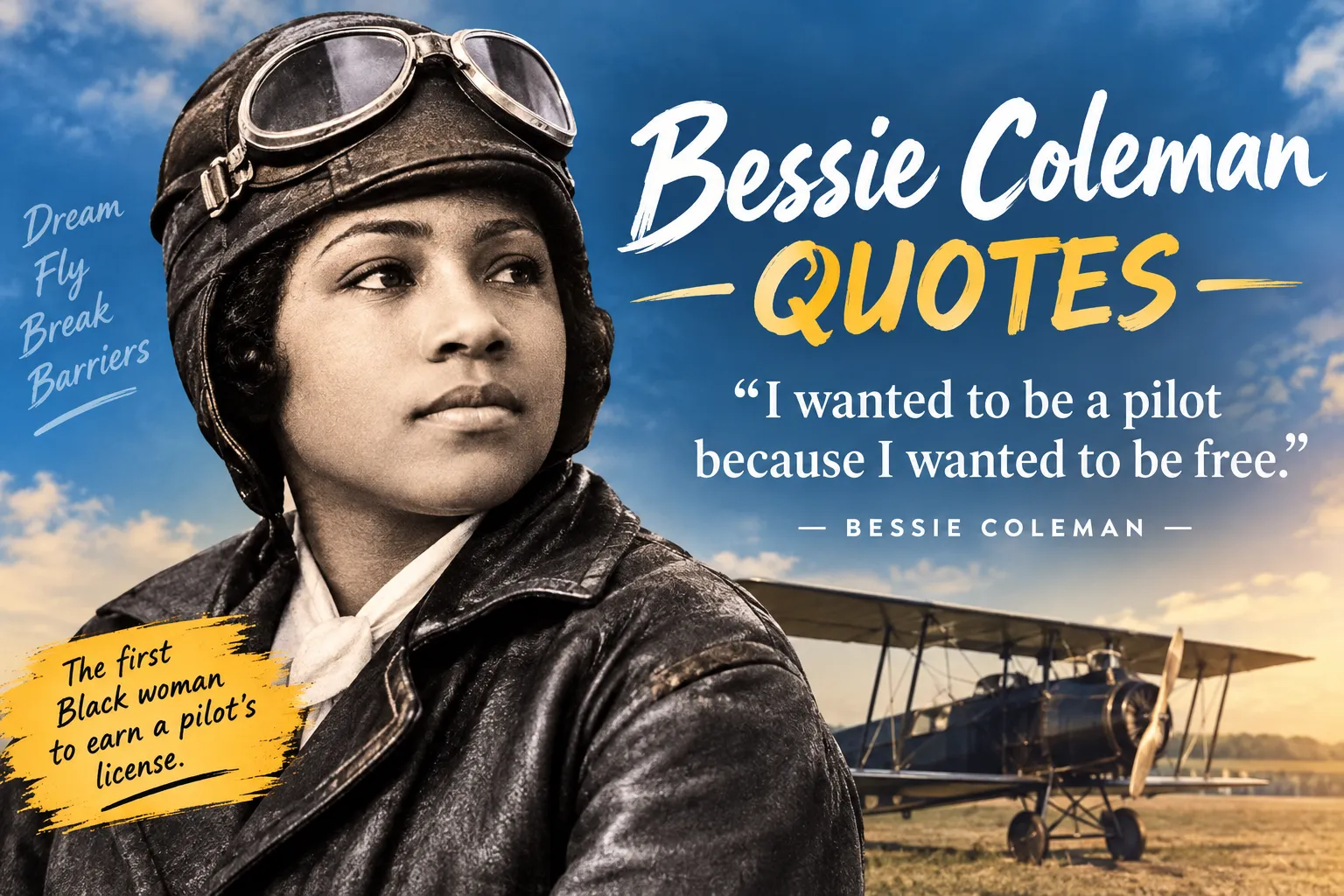 Bessie Coleman Quotes