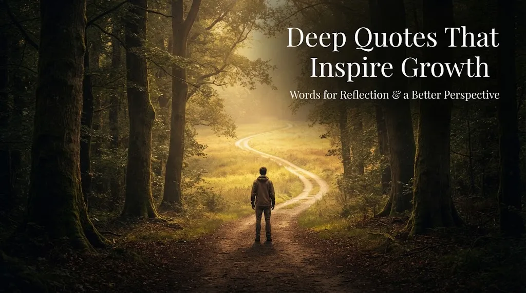 Deep Quotes That Inspire Growth And Reflection